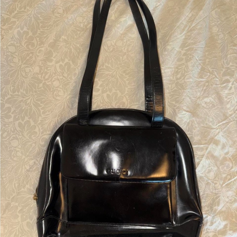 Gucci Black Leather Handbag